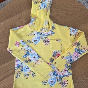 Girl’s Yellow floral Hoodie